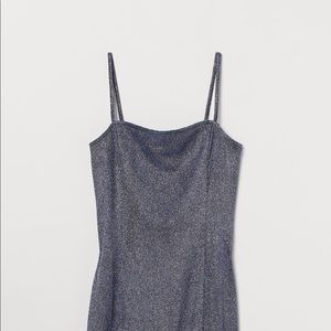 Divided by H&M Black Sparkly Fitted Dress